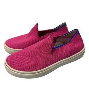 Rothy's Kids Pink Knit Slip On Sneakers Shoes Size 11‎ Bubblegum